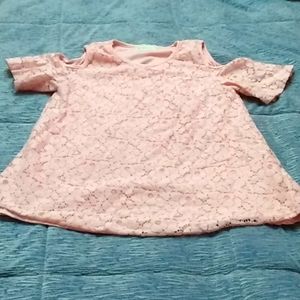 Girls cold shoulder blouse